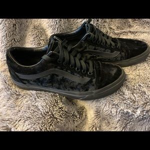 Black Velvet Vans